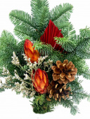 Gravdekoration, bukett med Ananasblommor Gravdekoration, bukett med Ananasblommor