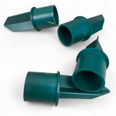 Ljushållare till kronljus av plast - Gröna 4 st Ljushållare till kronljus av plast - Gröna 4 st