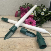 Ljushållare till kronljus av plast - Gröna 4 st Ljushållare till kronljus av plast - Gröna 4 st