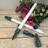 Ljushållare till kronljus av plast - Gröna 24 st Ljushållare till kronljus av plast - Gröna 24 st