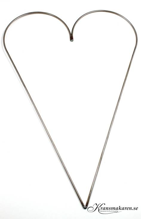 Metallhjärta, ca 42cm.