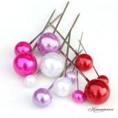 Pärlnålar mixade storlekar & färger. 40 st Pärlnålar mixade storlekar & färger. 40 st