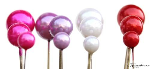 Pärlnålar mixade storlekar & färger. 40 st