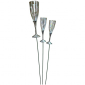 Champagneglas 2 storlekar. Silver Champagneglas 2 storlekar. Silver