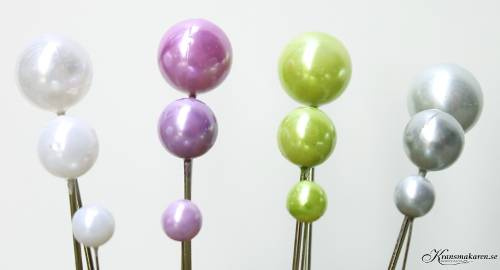 Pärlnålar mixade storlekar & färger. 40 st