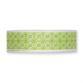 Dekorband / textilband, grön. 25 mm ( pris per meter )