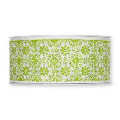 Dekorband / textilband, grön. 40 mm ( pris per meter )