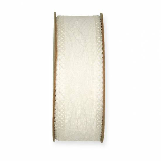 Tunn Spets Creme 25 mm (8 Meter)