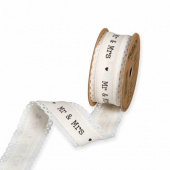 Band med text Mr & Mrs (ca. 5 meter)