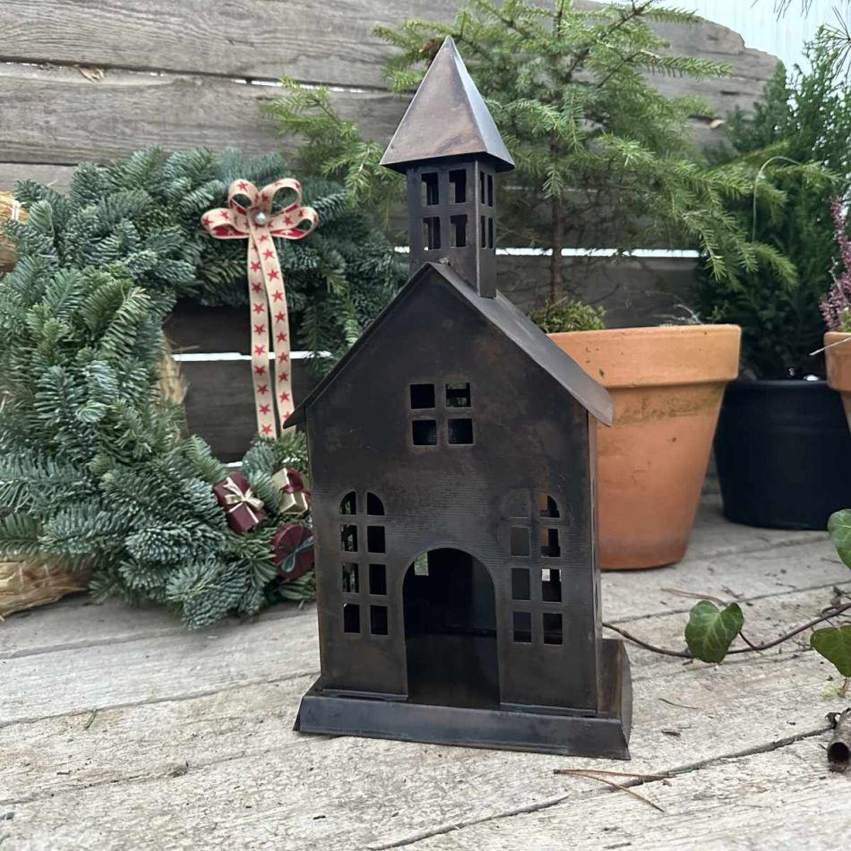 Ljuslykta Kyrka Antik Brun