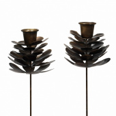 Ljushållare Kronljus Kotte - Mörkbrun Ljushållare Kronljus Kotte - Mörkbrun