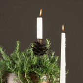 Ljushållare Kronljus Kotte - Mörkbrun Ljushållare Kronljus Kotte - Mörkbrun