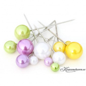 Pärlnålar mixade storlekar & färger. 40 st Pärlnålar mixade storlekar & färger. 40 st