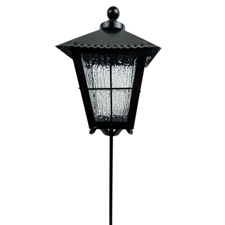 Gravlykta med kula, svart