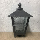 Gravlykta med kula, silvergrå Gravlykta med kula, silvergrå