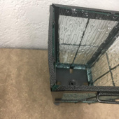 Gravlykta med kula, silvergrå Gravlykta med kula, silvergrå