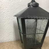 Gravlykta med kula, silvergrå Gravlykta med kula, silvergrå