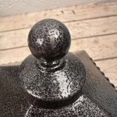 Gravlykta med kula, silvergrå Gravlykta med kula, silvergrå