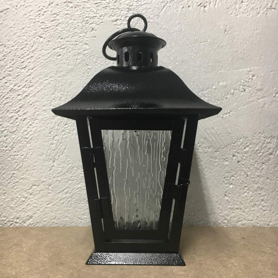 Stående Gravlykta Svart