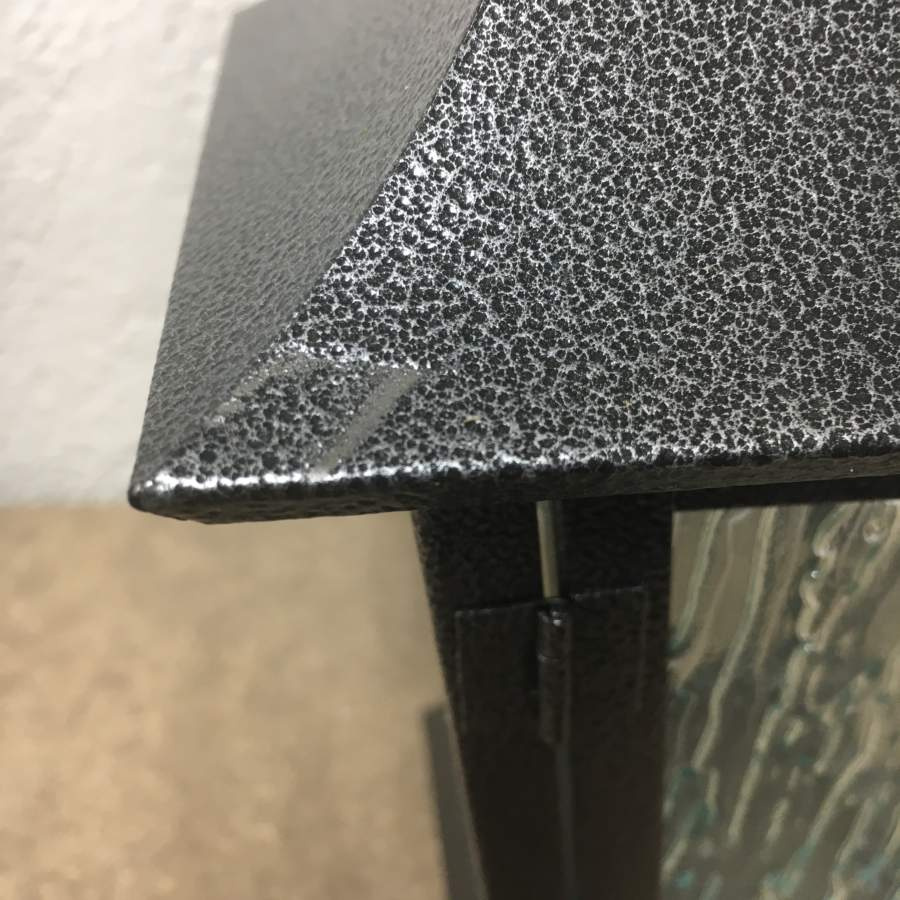 Stående Gravlykta, silvergrå 