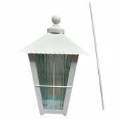 Gravlykta med kula. Vit Gravlykta med kula. Vit