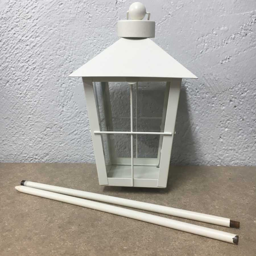 Gravlykta Cremefärgad 20 cm med klart glas