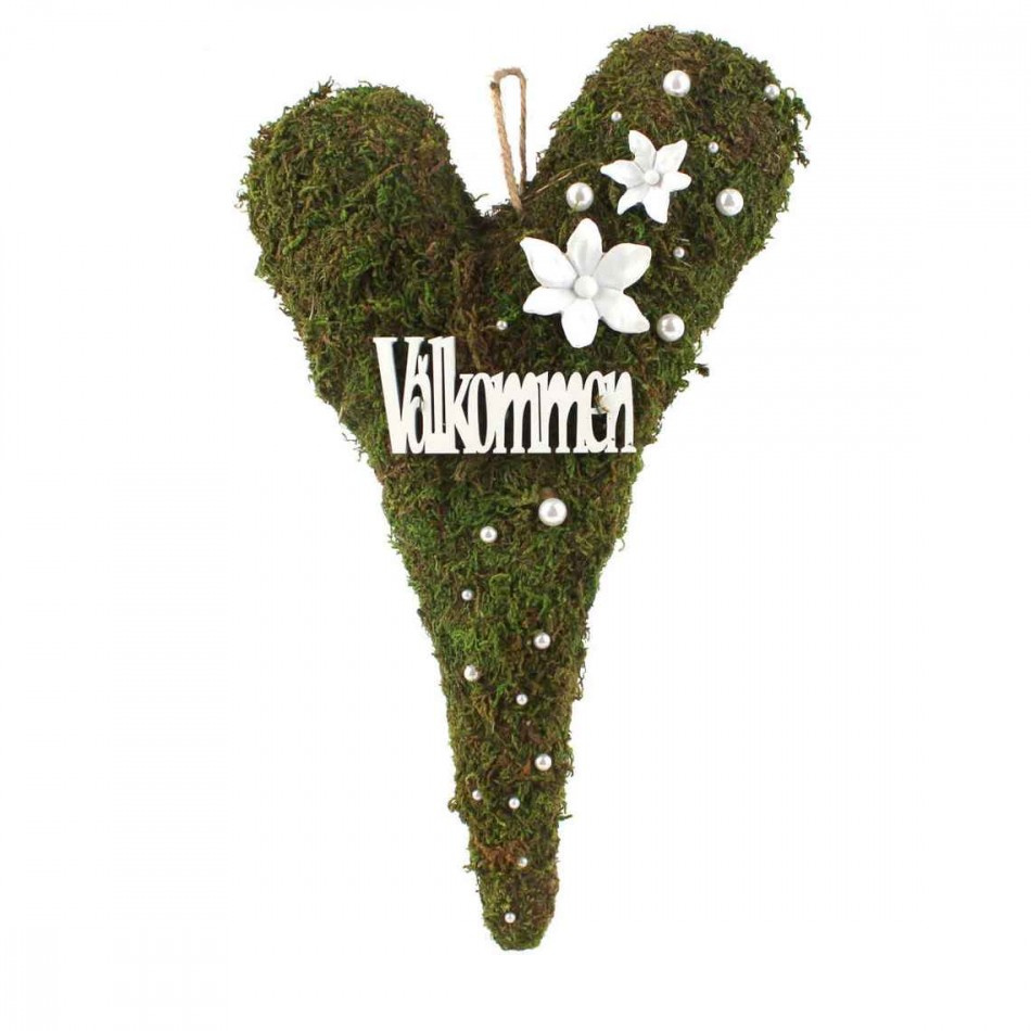 Höstkrans Hjärta Blommor & Pärlor