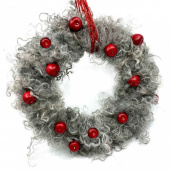 Ullkrans med äpplen Ullkrans med äpplen