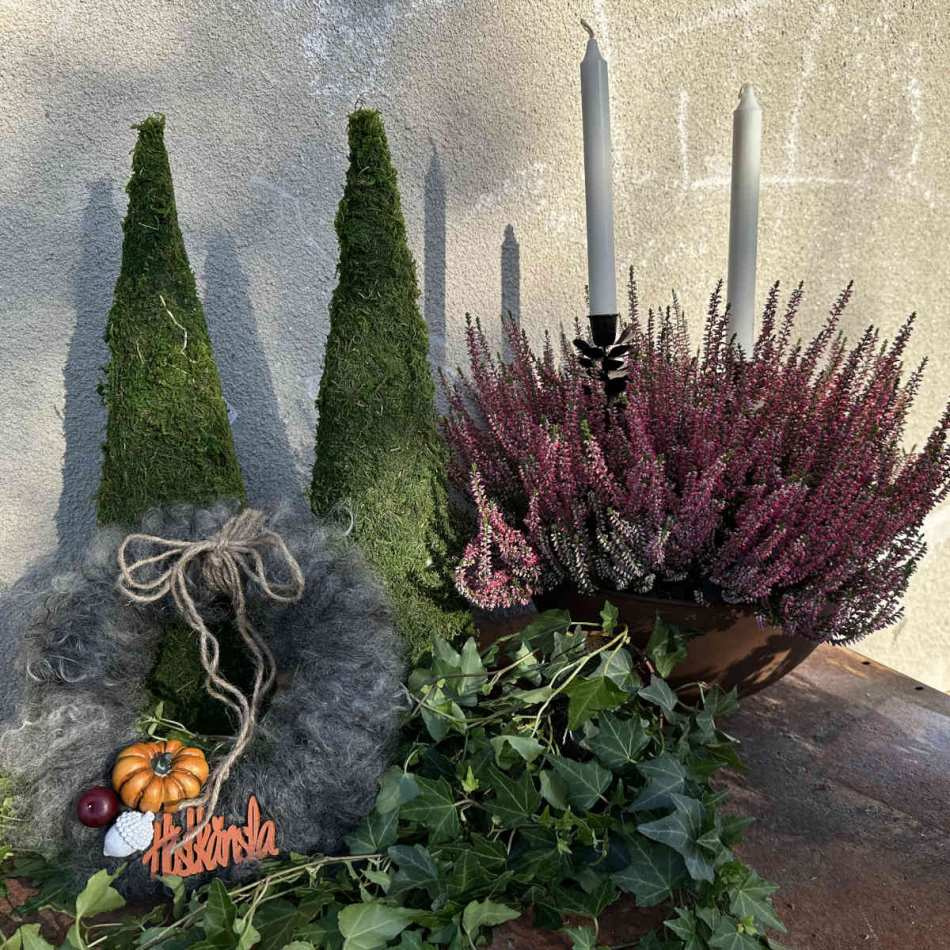 Ullkrans mörkgrå ca 26 cm