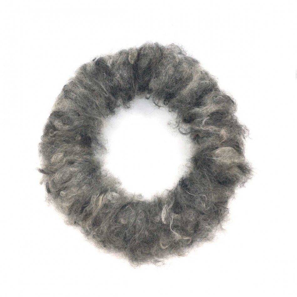 Ullkrans mörkgrå ca 31 cm