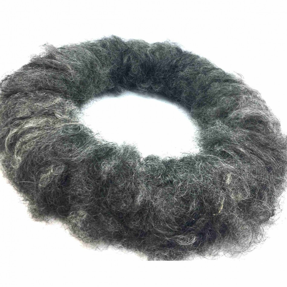 Ullkrans mörkgrå ca 38 cm