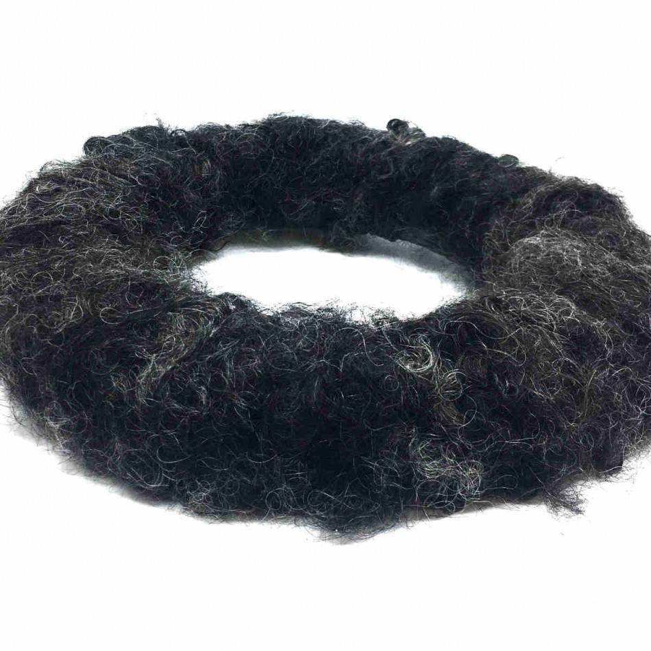 Ullkrans Svartgrå ca 31 cm