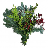 Ädelrisbuket med mixat ris och dekorerad med blommor Ädelrisbuket med mixat ris och dekorerad med blommor