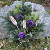 Stor dekorerad ädelrisbukett ca 55 x 45 cm Stor dekorerad ädelrisbukett ca 55 x 45 cm