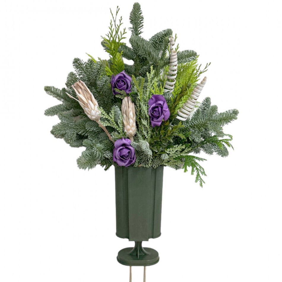 Stor dekorerad ädelrisbukett ca 55 x 45 cm