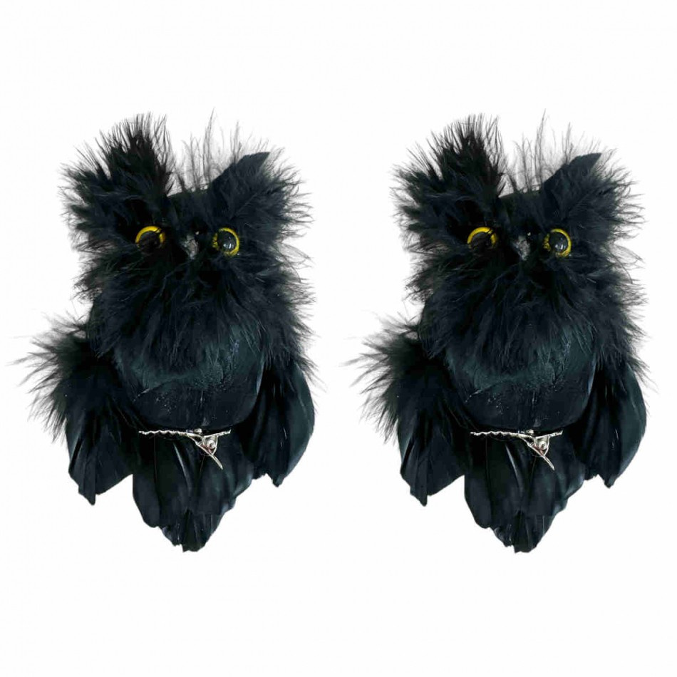 Ugglor svarta 2st 