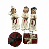 Luciatåg med två röda paket Luciatåg med två röda paket