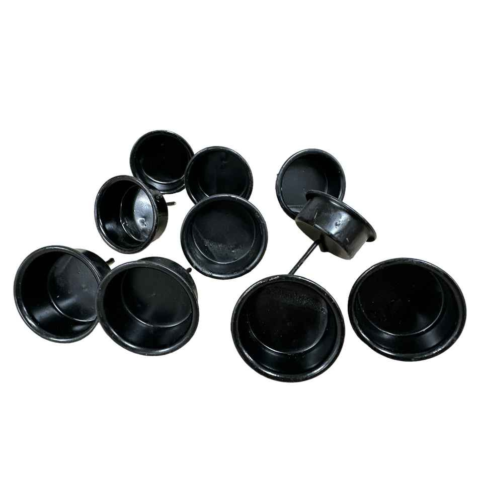 Ljushållare för Värmeljus - Matt svarta  10 st