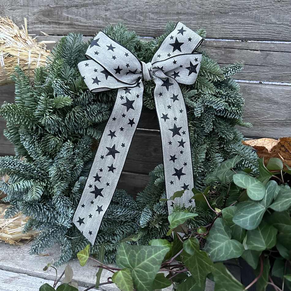 Julkrans, Black Star ca 35 cm