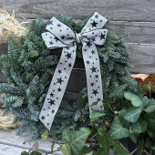 Julkrans, Black Star ca 35 cm Julkrans, Black Star ca 35 cm