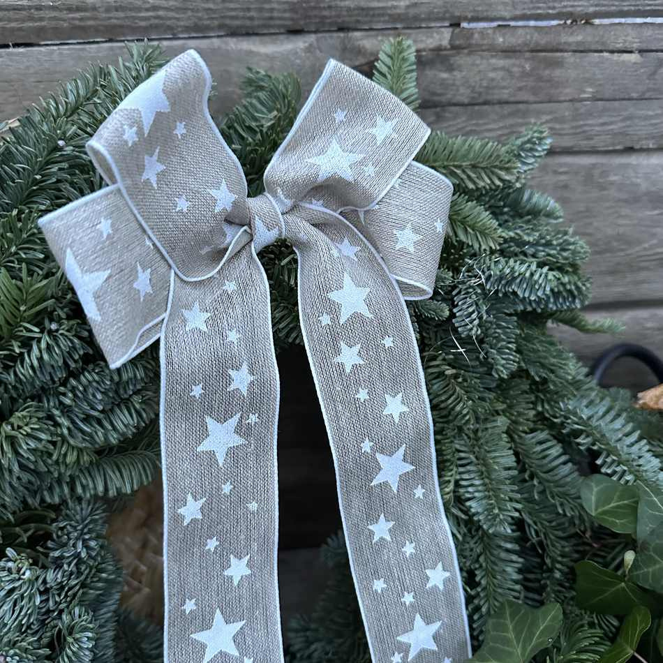 Julkrans, White Star ca 35 cm