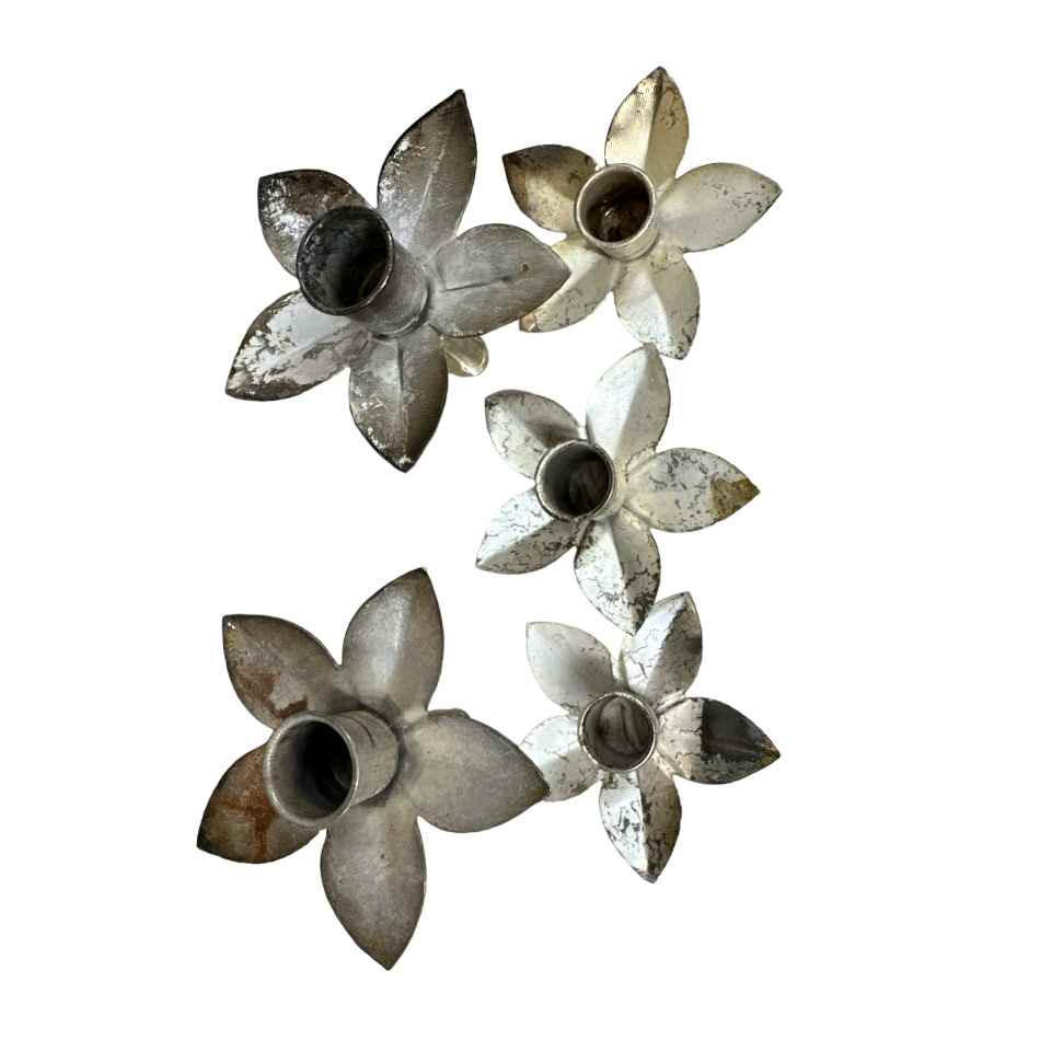 Ljushållare för flaska - Kronljus Mix färger 10 st