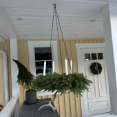 Hängande krans med ljushållare - DIY Hängande krans med ljushållare - DIY