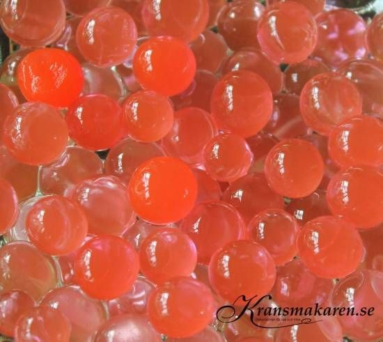 Vattenpärlor - röda