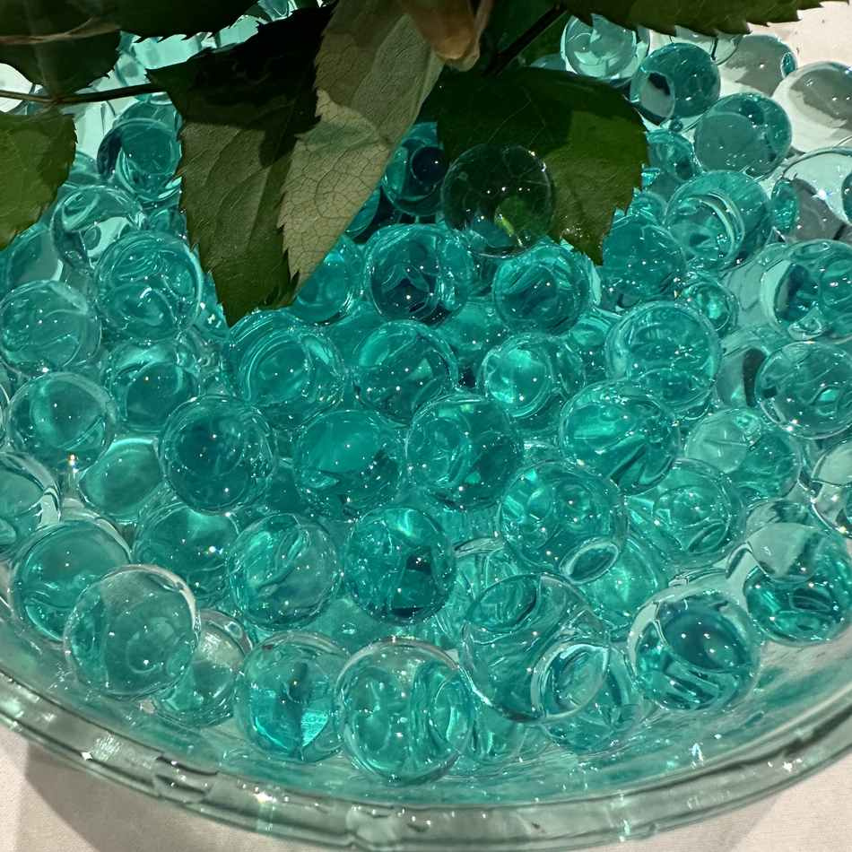 Vattenpärlor - Blåa