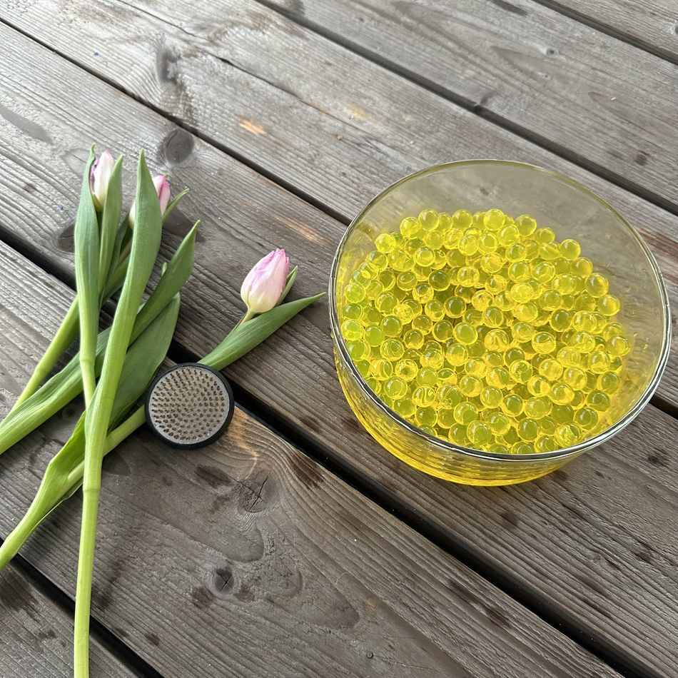 Vattenpärlor - Guldgul