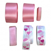 Dekorband Mix Rosa nyanser ca 13 meter Dekorband Mix Rosa nyanser ca 13 meter