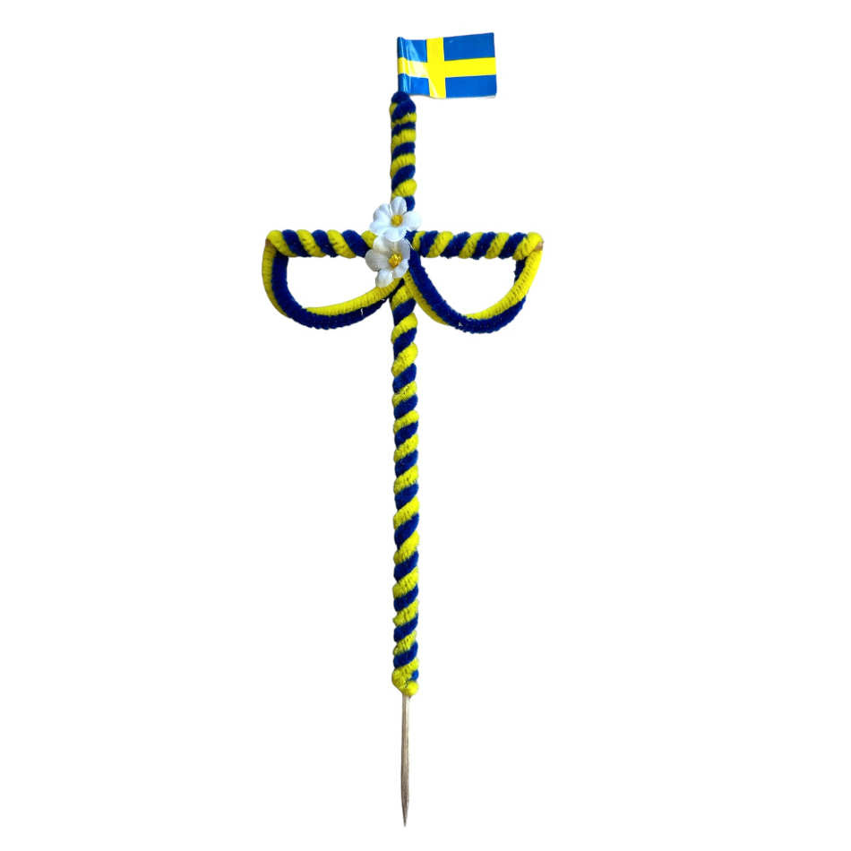Midsommarstång med flagga