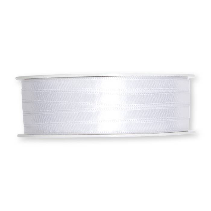 Vitt satinband 50 m
