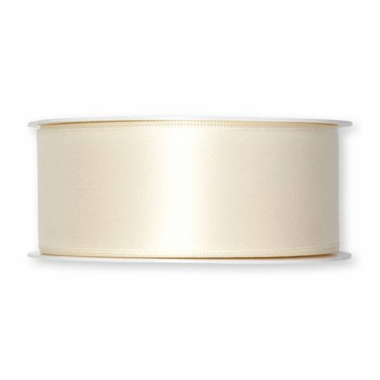 Cremefärgat satinband, 40 mm ( 25 meter)